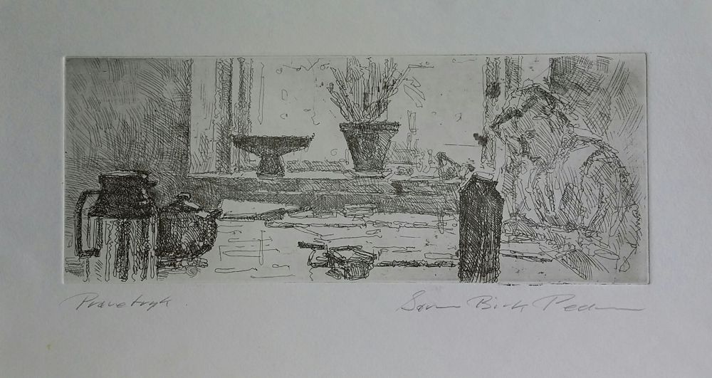 Ellen, Sørup. Radering ca 1991.
