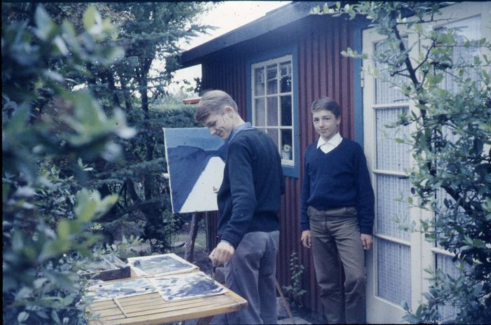 Lasse og Sren i Maglebylund 1960
