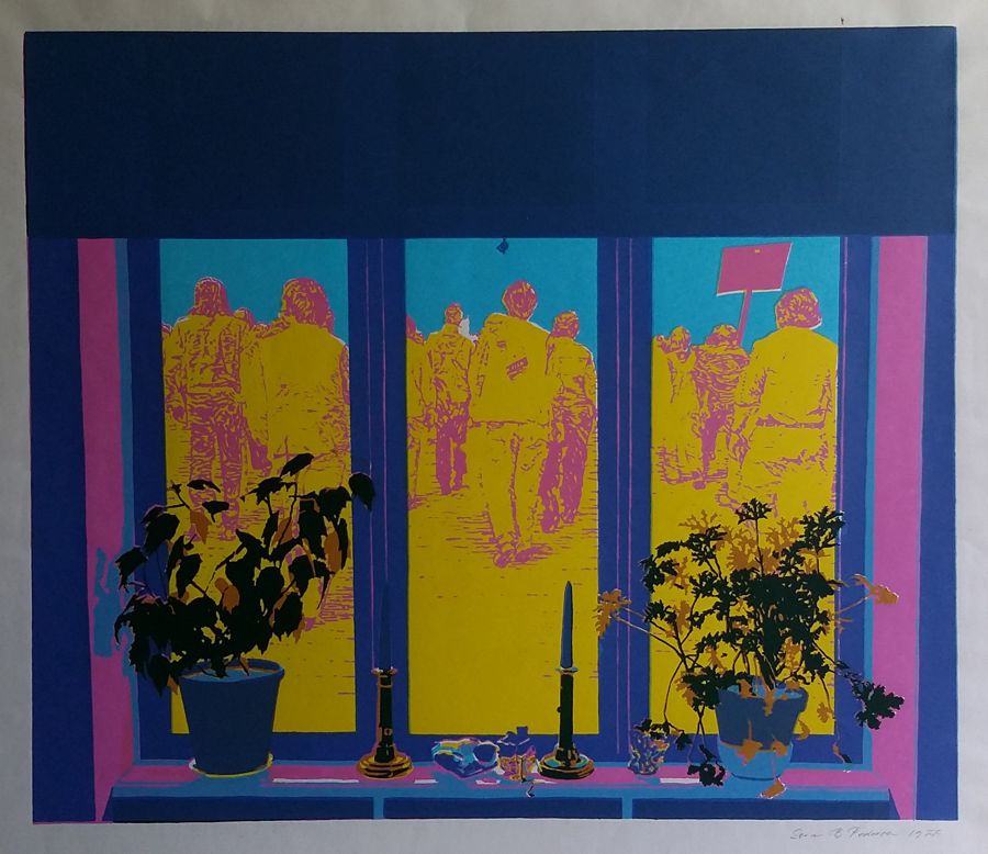 Demonstration 1977. Serigrafi