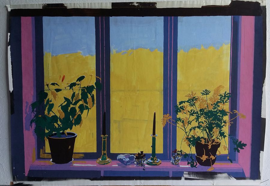 Forlæg til serigrafi 1977